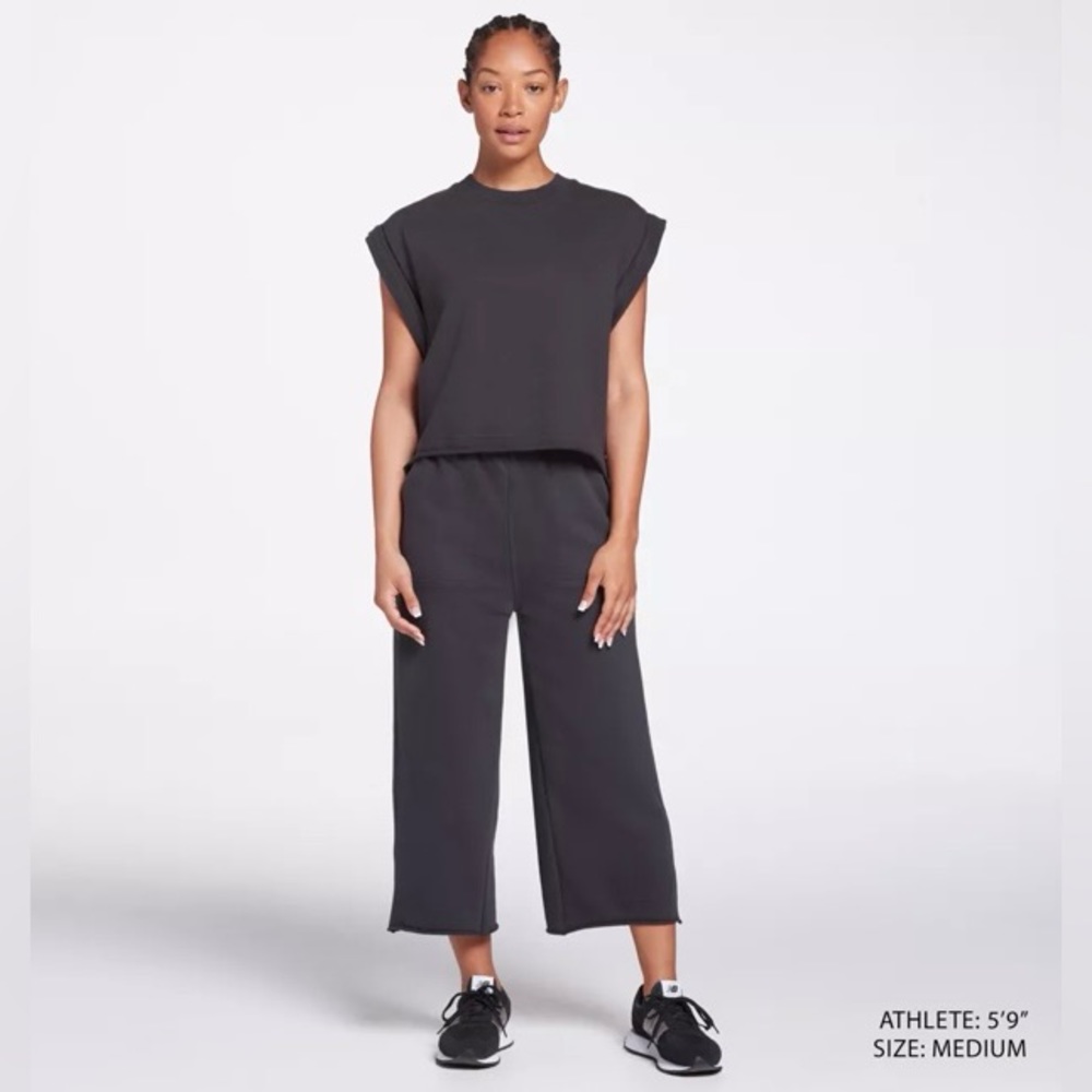 CALIA Women's Journey Wide Leg Crop Sweatpants